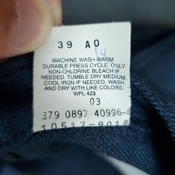 Vintage 90s Levis Pants Mens 36x32 100% Dacron Polyester Workwear Made USA - Picture 3 of 15